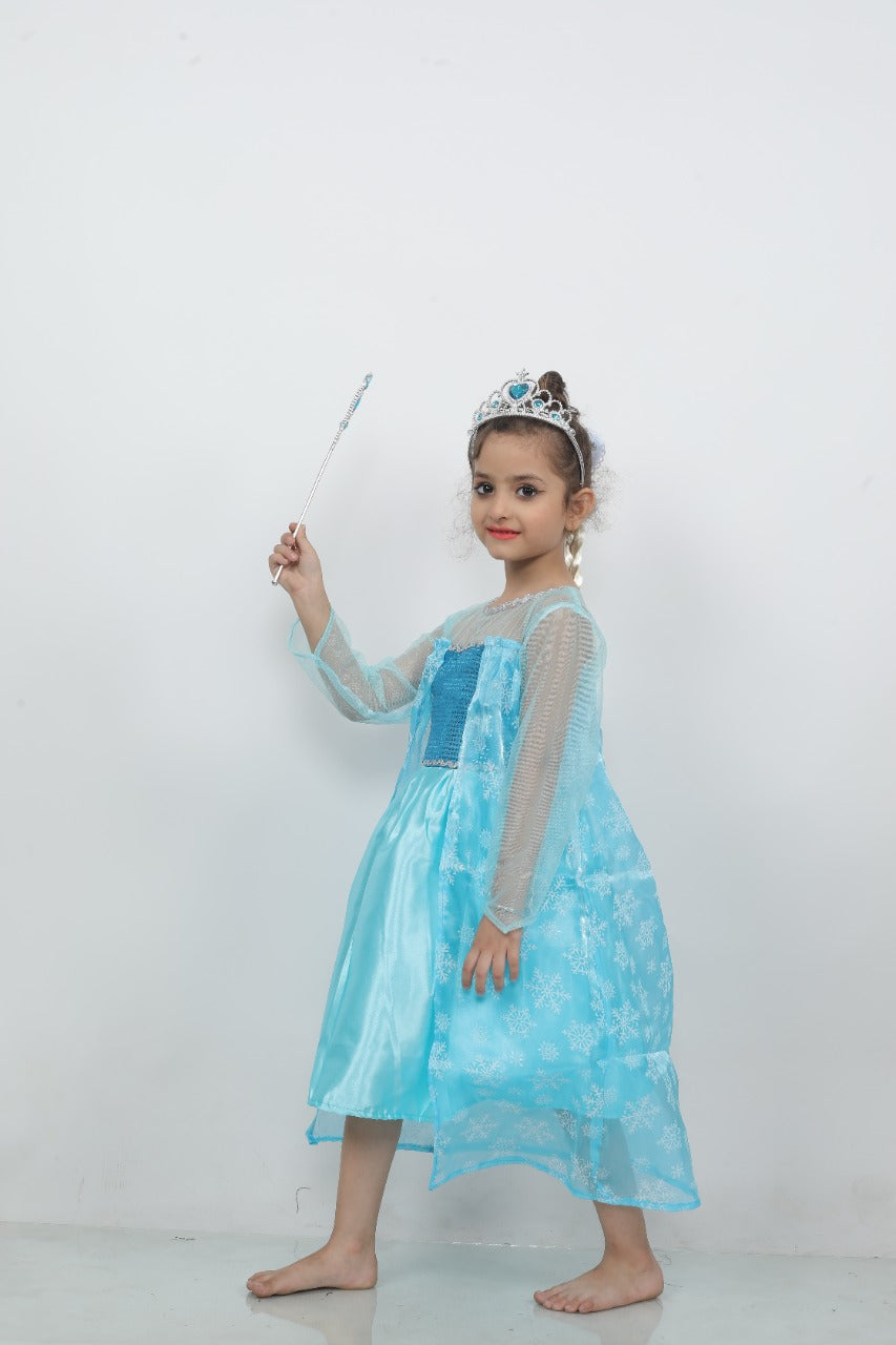 Blue Birthday Gown Dress without Accessories