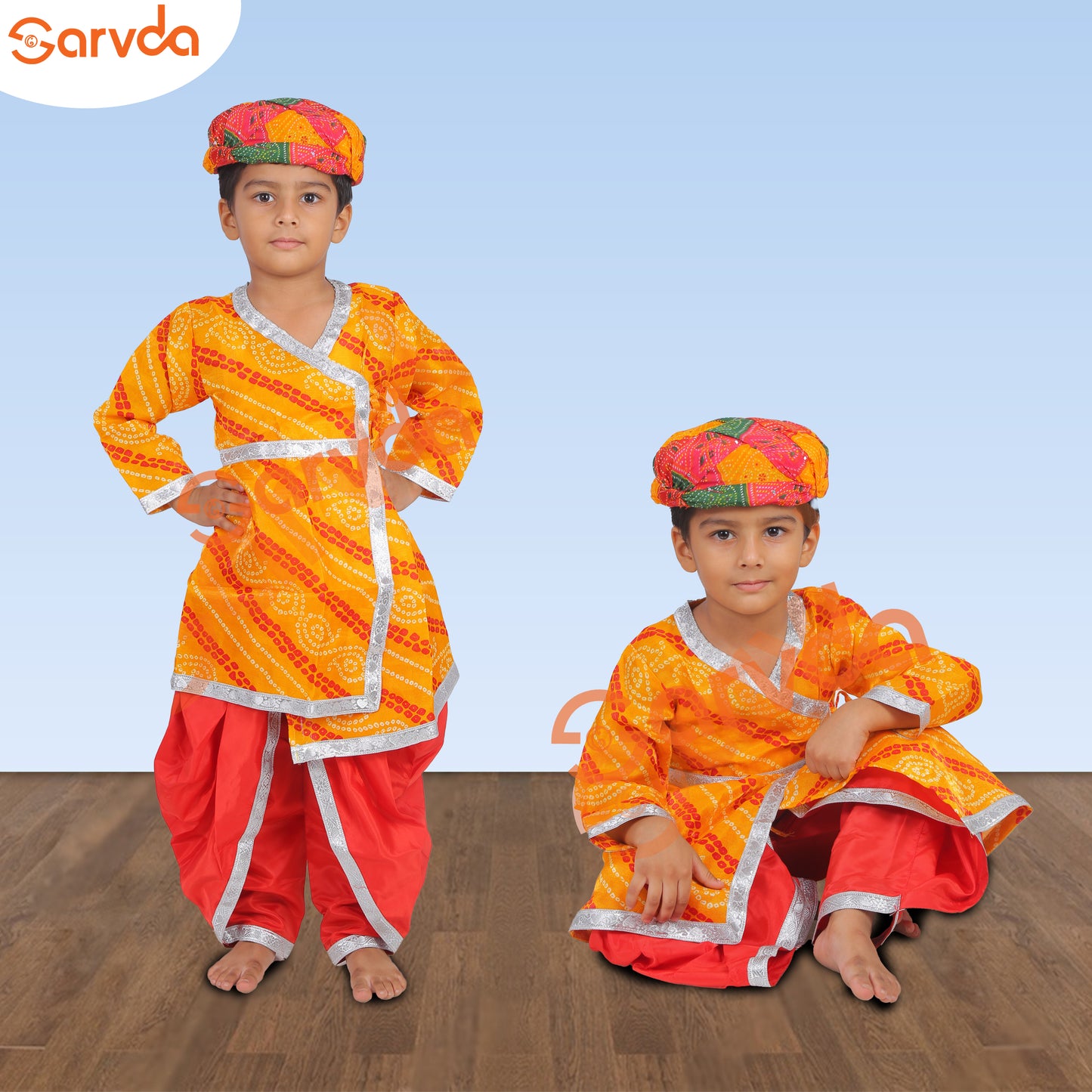 Rajasthani Boy Set with Pagri
