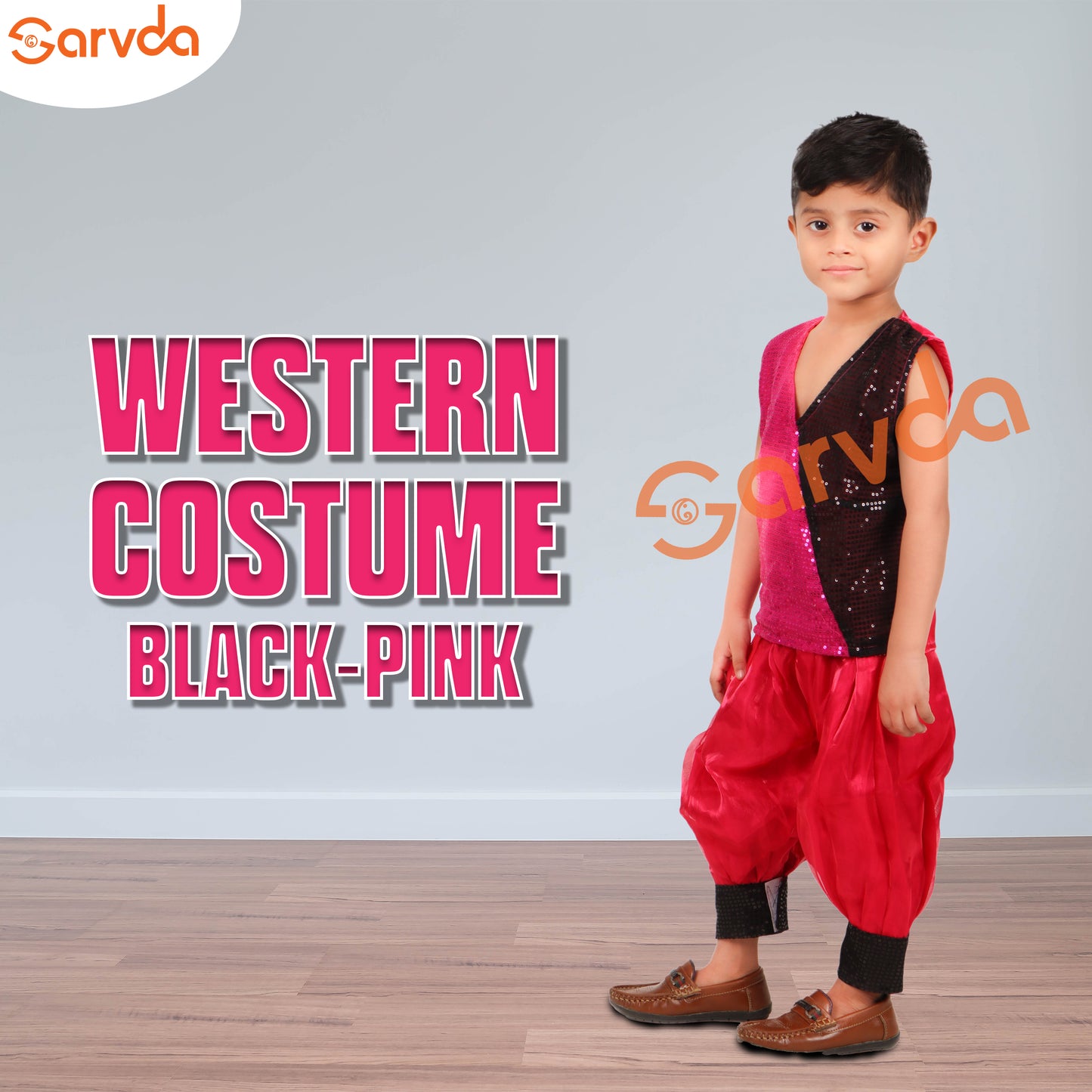 Western Black /Pink Boy Costume