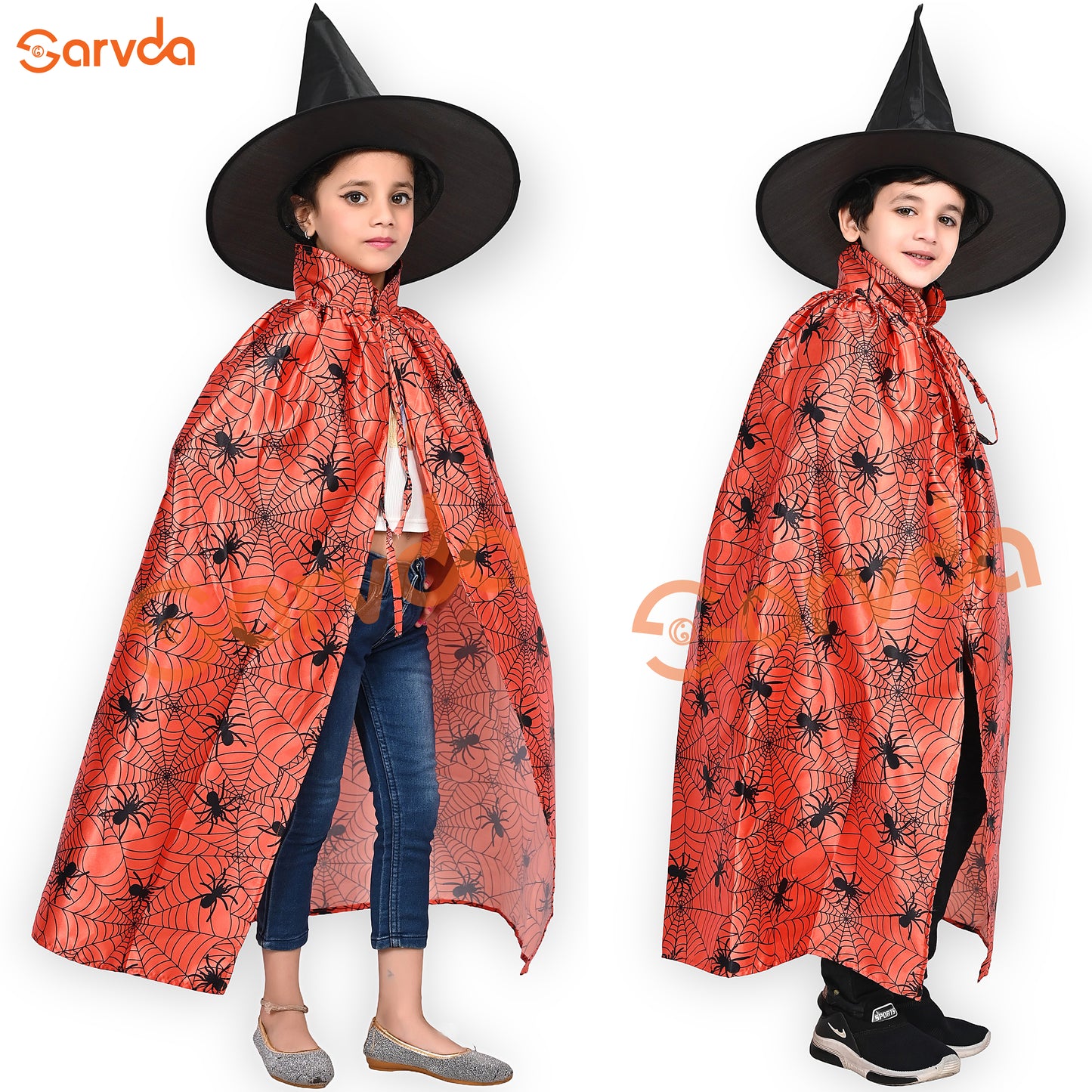 Halloween Orange Cape Without Cap