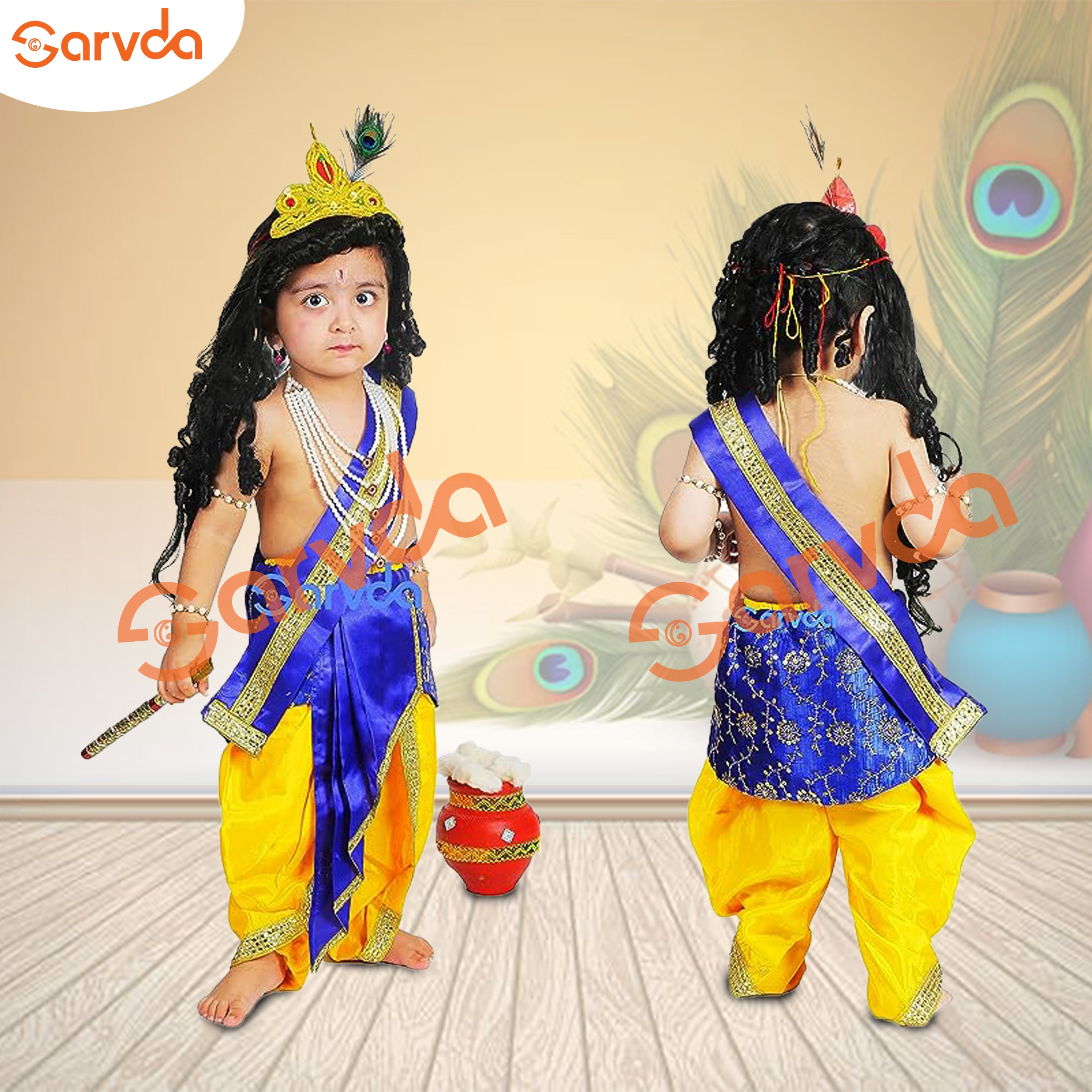 Baby Girl Krishna Fancy Dress In School Raj Fancy Dresses Krishna