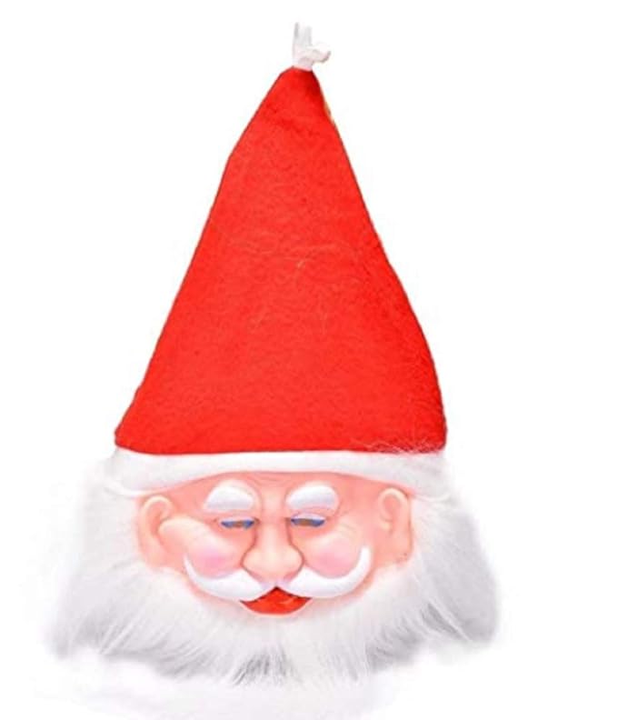 Santa Mask with Cap 3 no.- (Pack of 5)