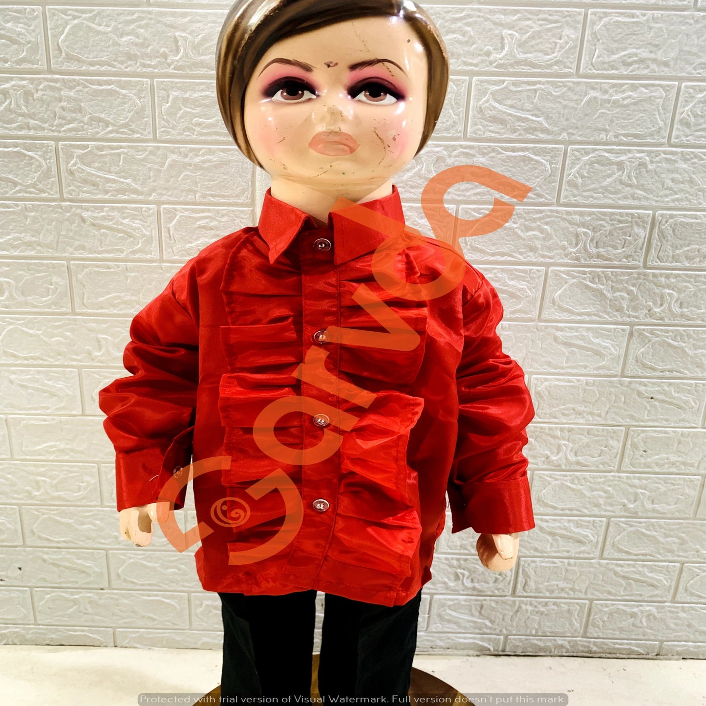 Red Frill Shirt