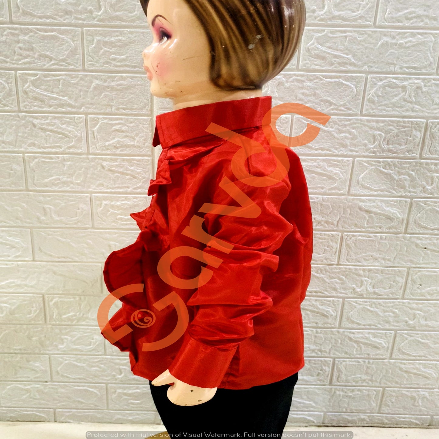 Red Frill Shirt