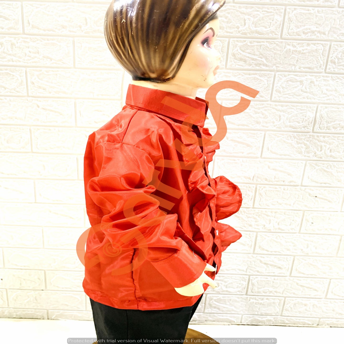Red Frill Shirt