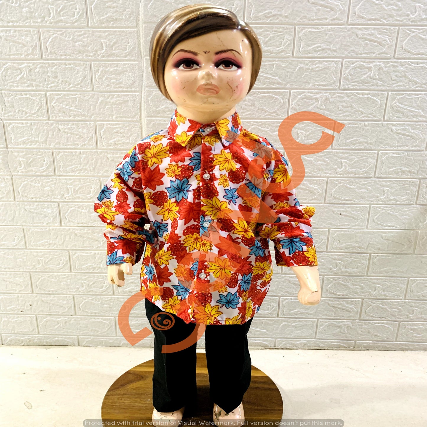 Goa State fancy dress / Retro Theme - Flower Shirt only