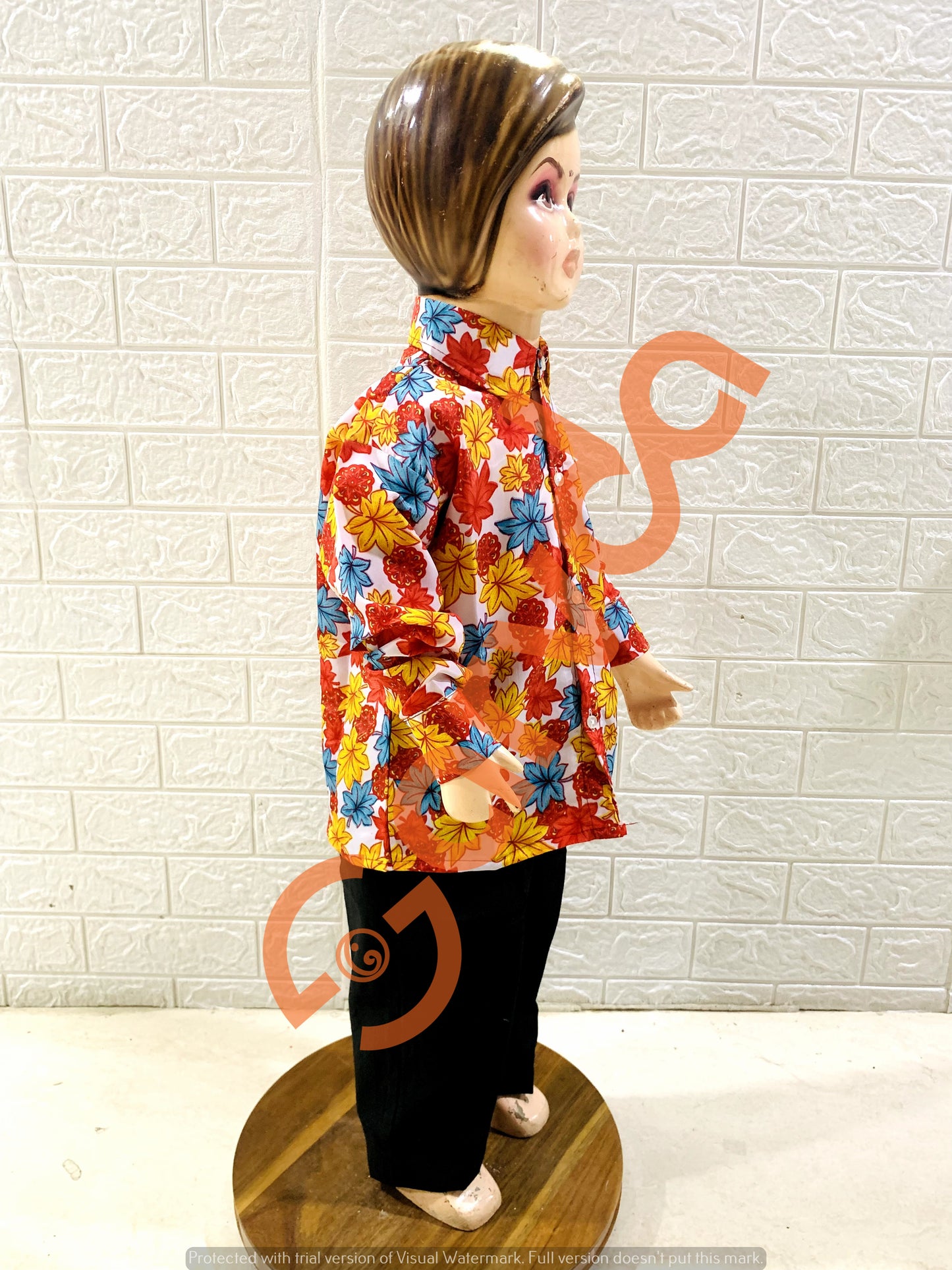Goa State fancy dress / Retro Theme - Flower Shirt only