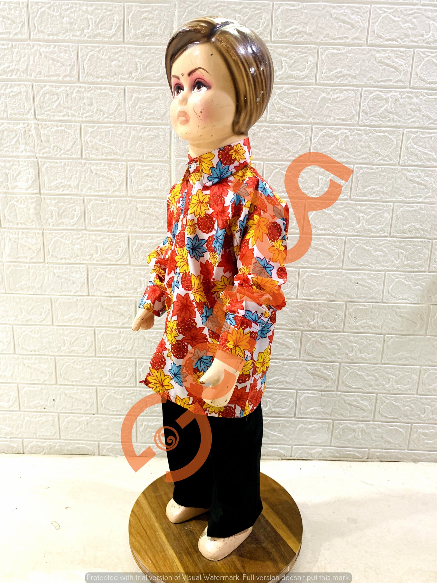 Goa State fancy dress / Retro Theme - Flower Shirt only