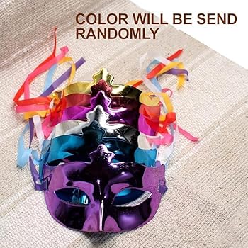 Full Plain Part Mask Pack of 12 - Assorted Colour