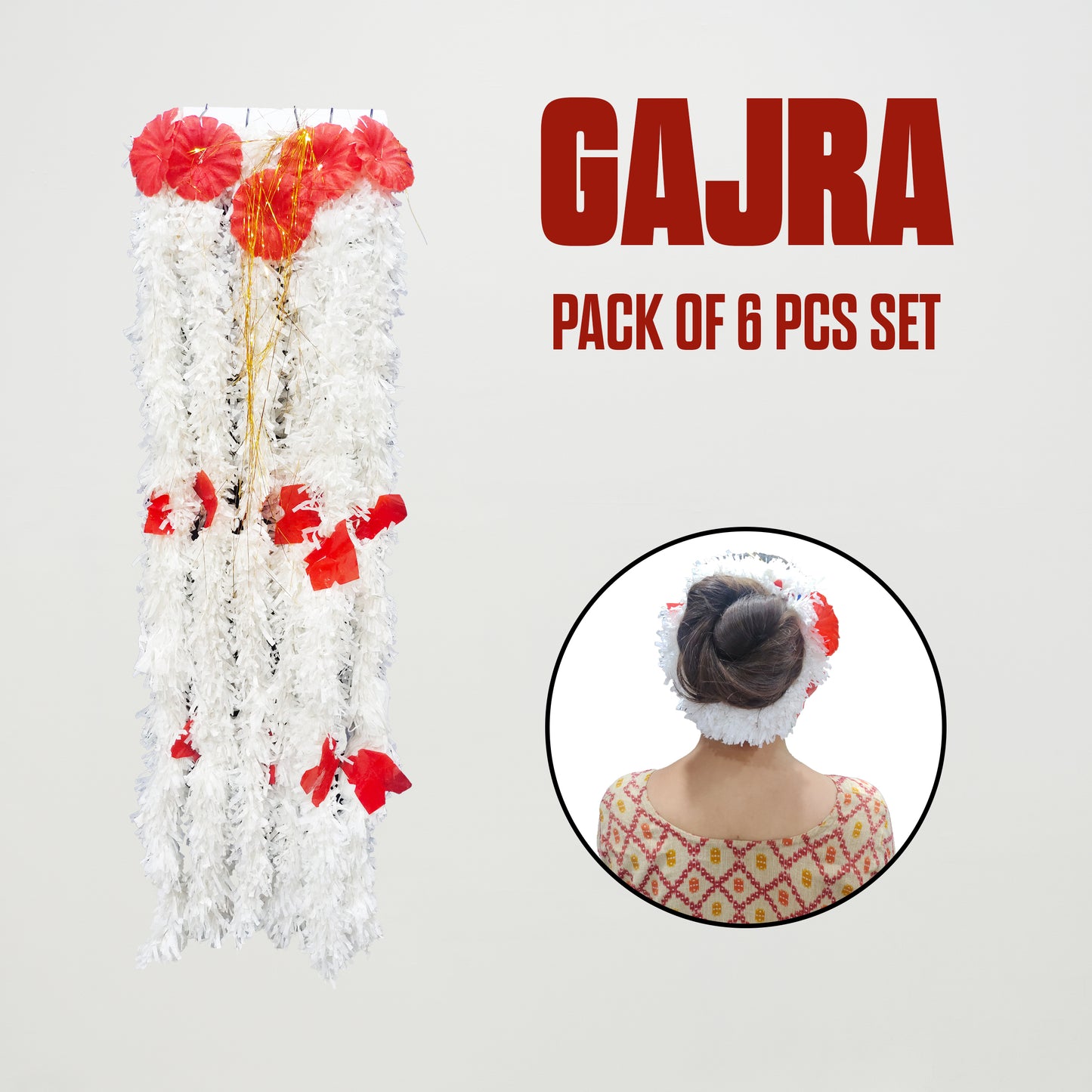 Gajra Set of 6pcs
