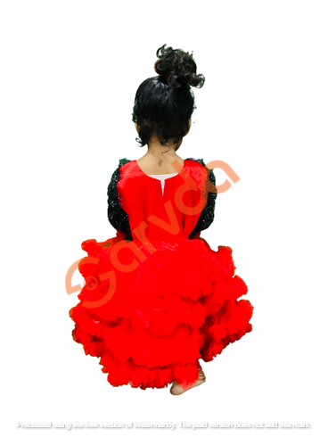 Red & black frock Costume