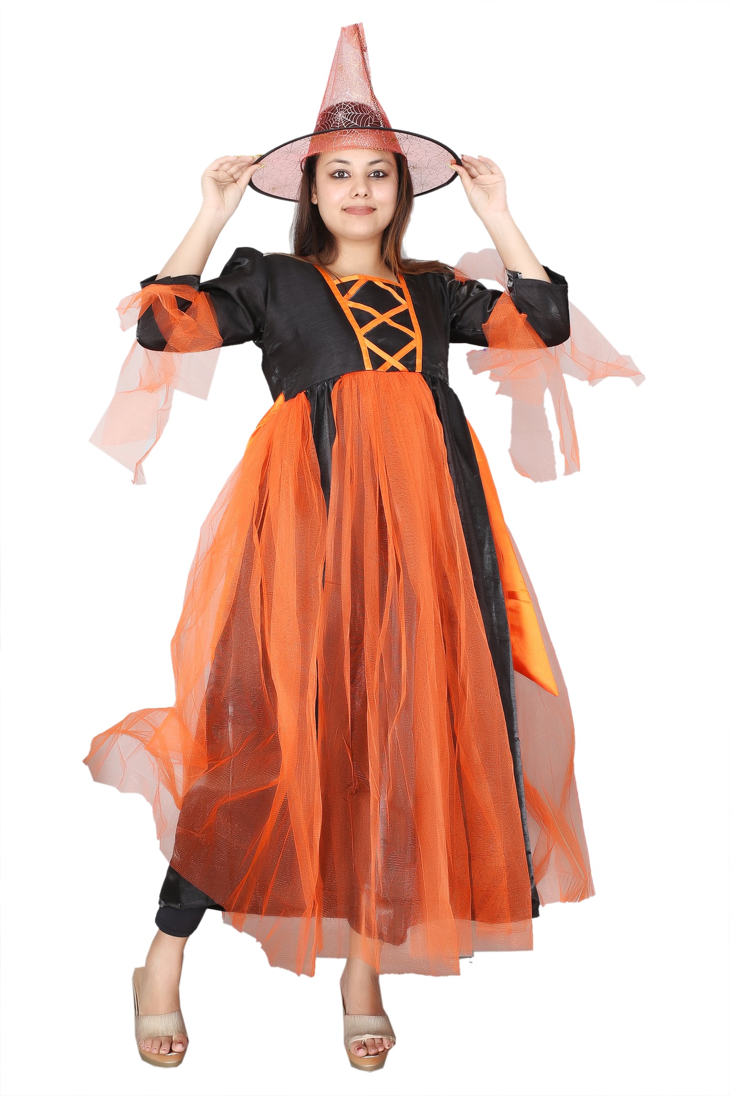 Halloween Horror Gown for Women - Net fabric