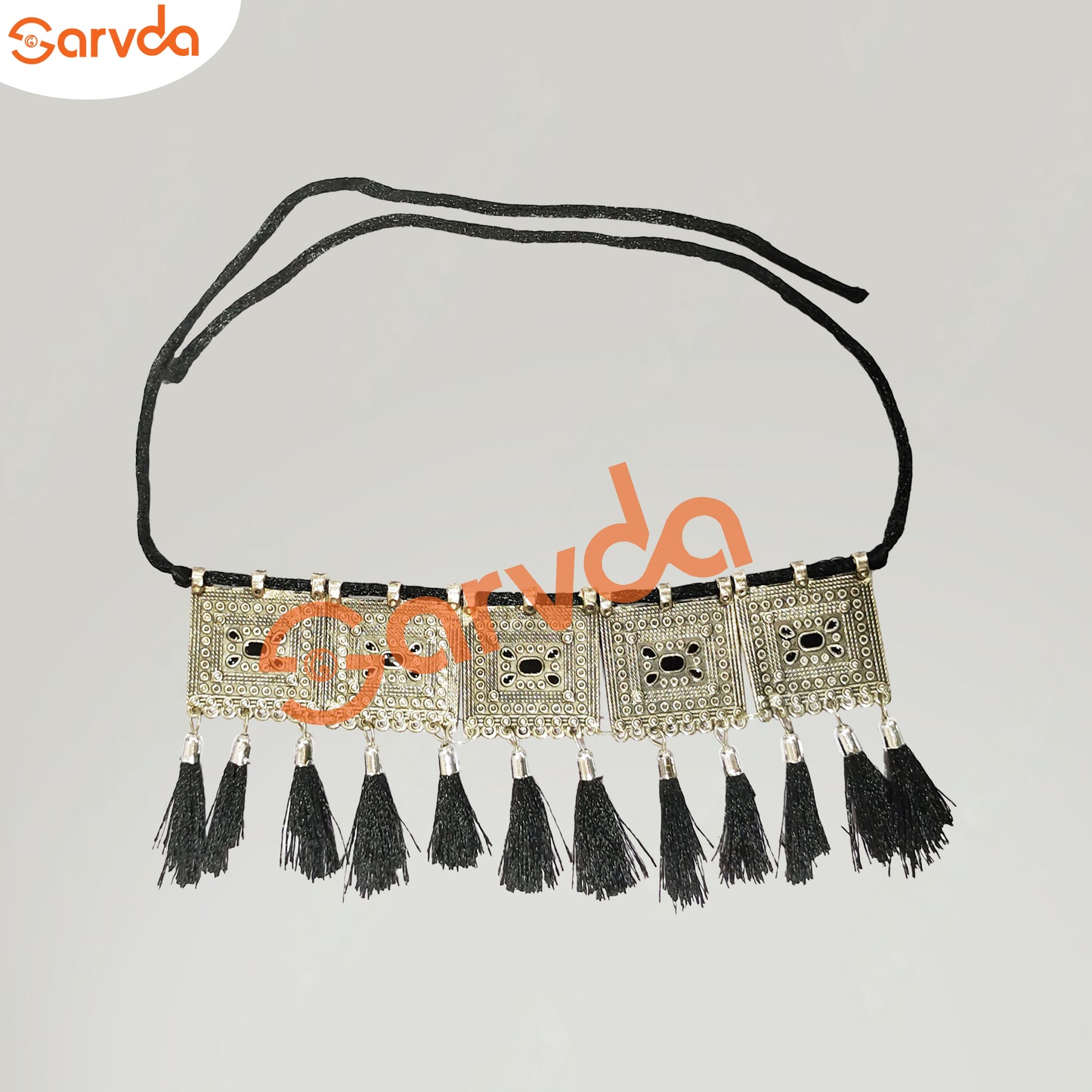 Gujrati/ Kalbelia Jewellery Set Black