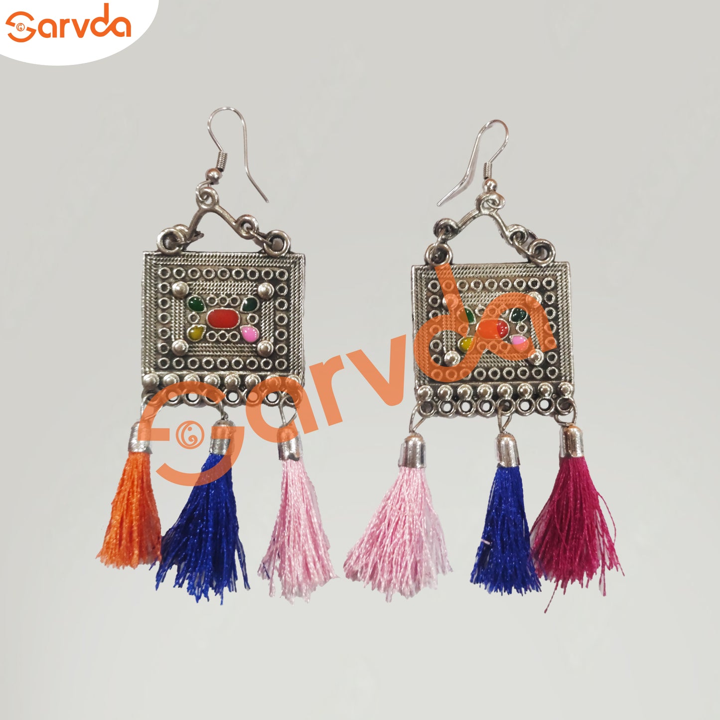Gujrati/ Kalbelia Jewellery Set Multicolor