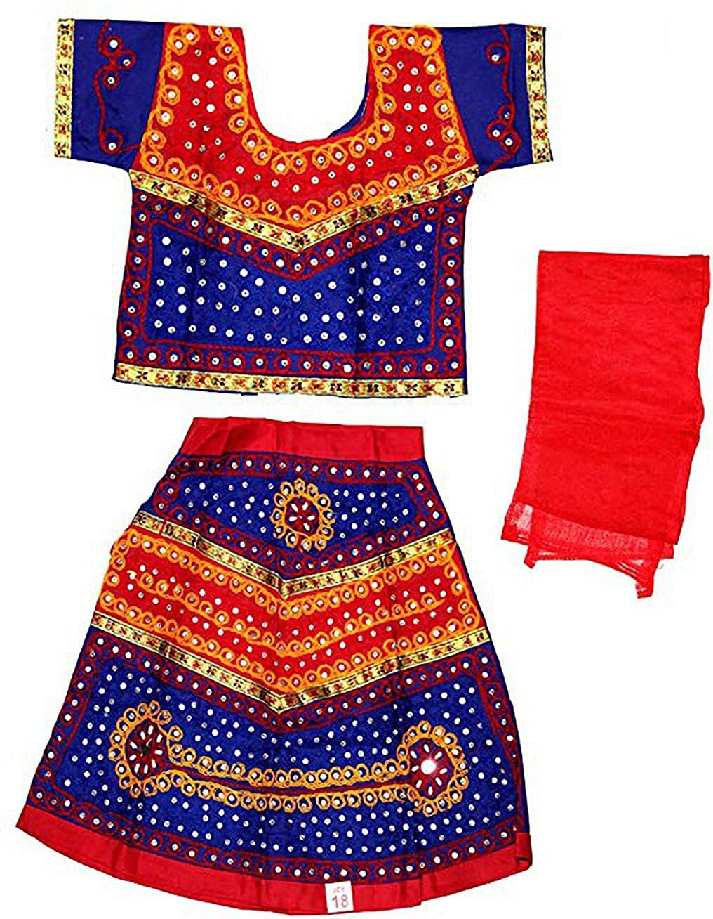 Lahenga for girls - Mixed Color