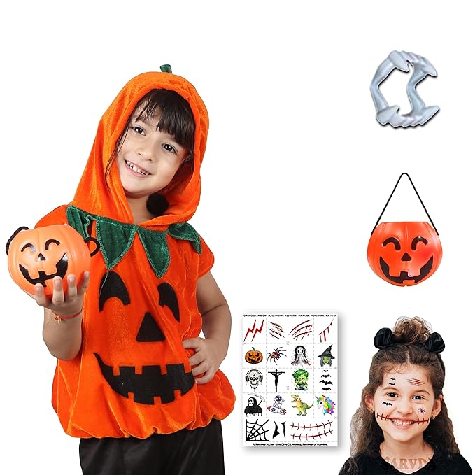 Halloween Pumpkin Hoodie For kids