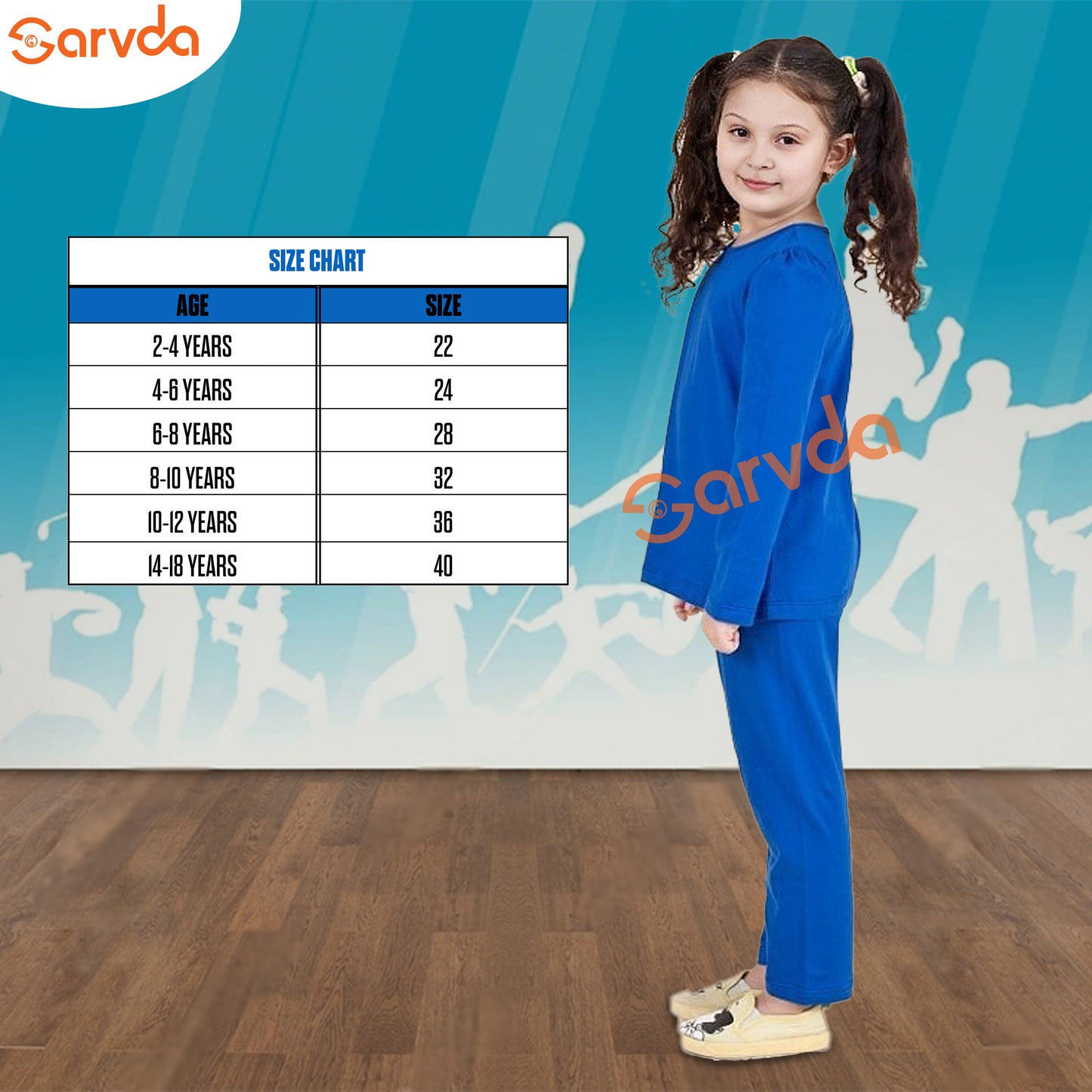 Aerobic dress/Plain Track Suit or Inner -Light Blue