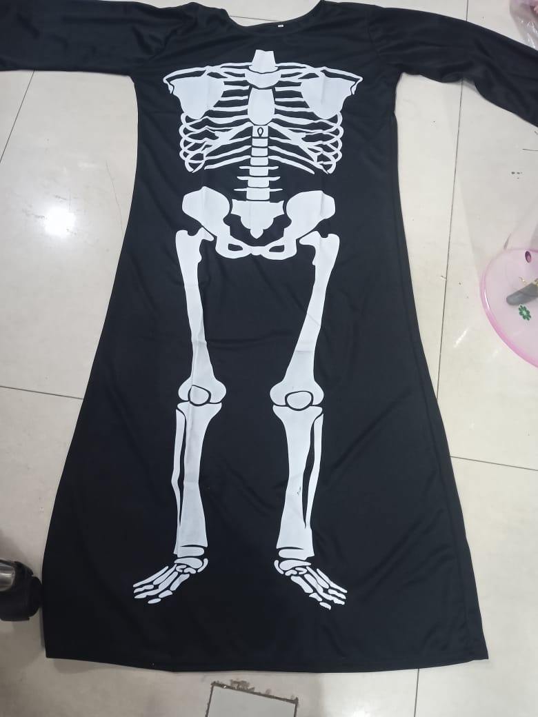 Halloween Skelton Gown - 4 years to Adult size
