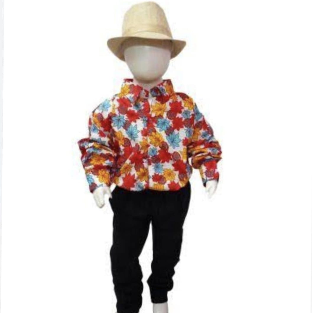Goa State fancy dress / Retro Theme - Flower Shirt only