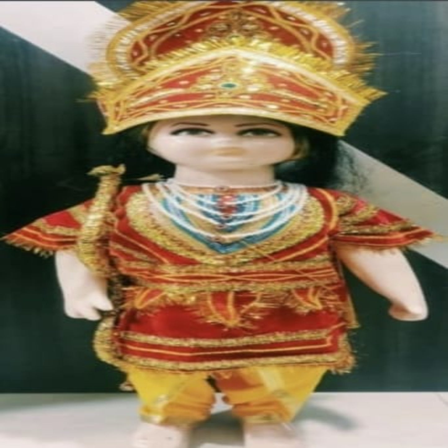 Raja Ram kids costume - Red Coat & Yellow dhoti