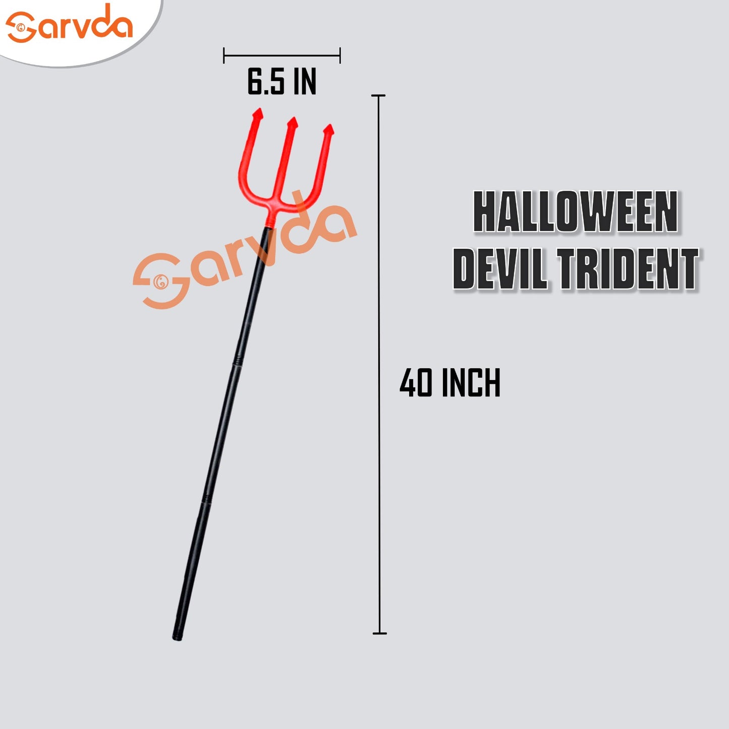 Halloween devil red trident