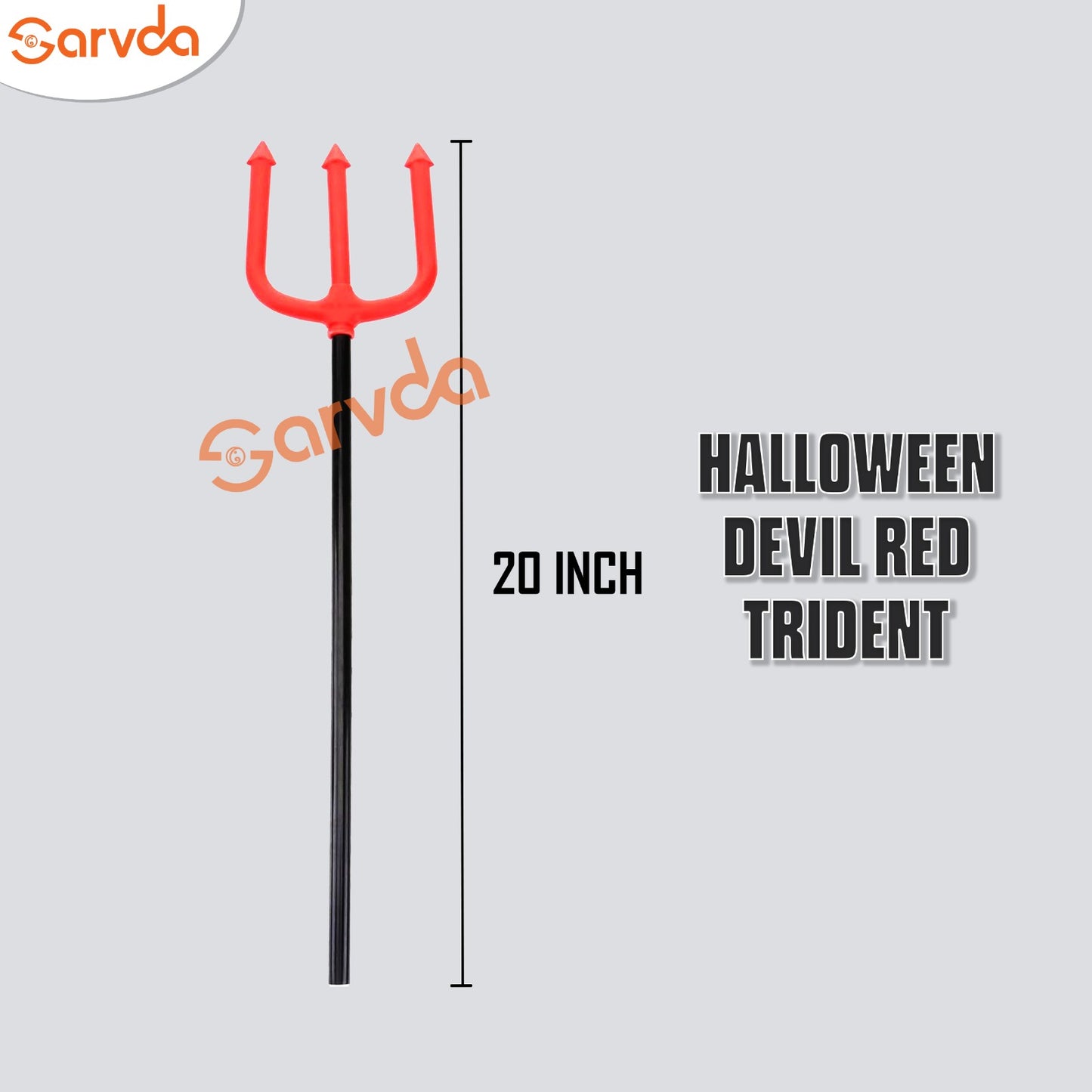 Halloween devil red trident