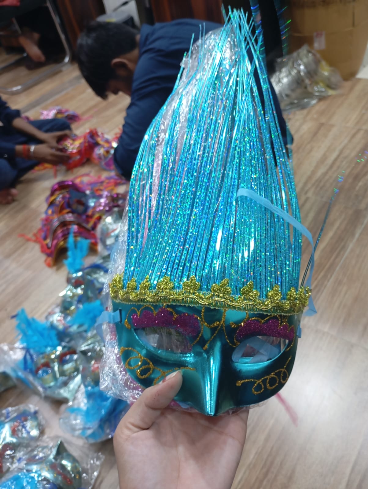 Fancy Party Mask Pack of 4 - Assorted Colour