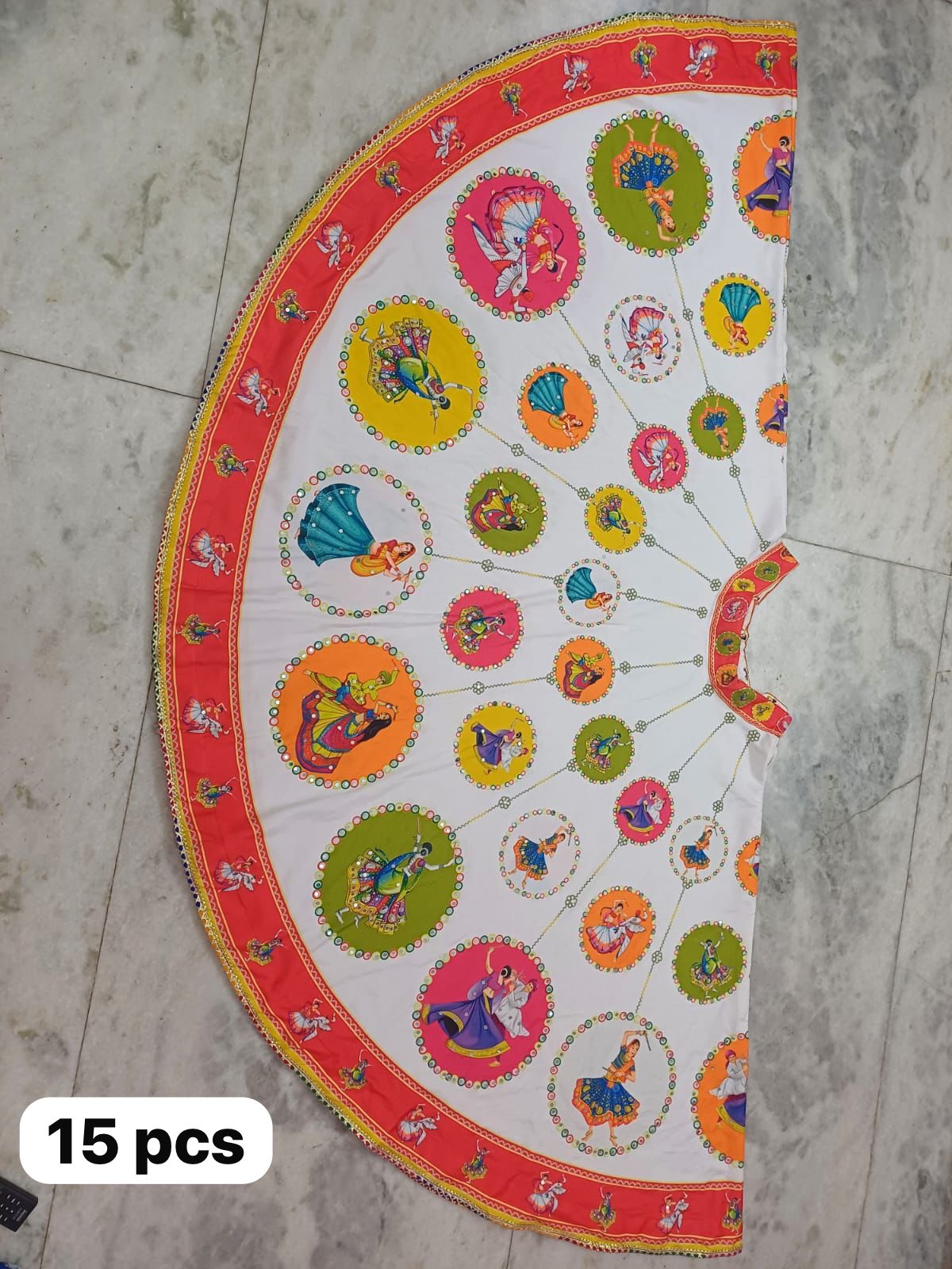 360 Lahenga Cotton Fabric Digital Print -0T (Assorted Colour)