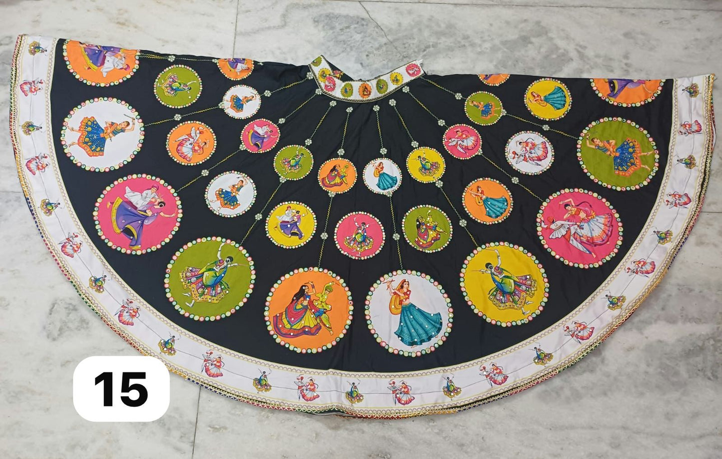 360 Lahenga Cotton Fabric Digital Print -0T (Assorted Colour)
