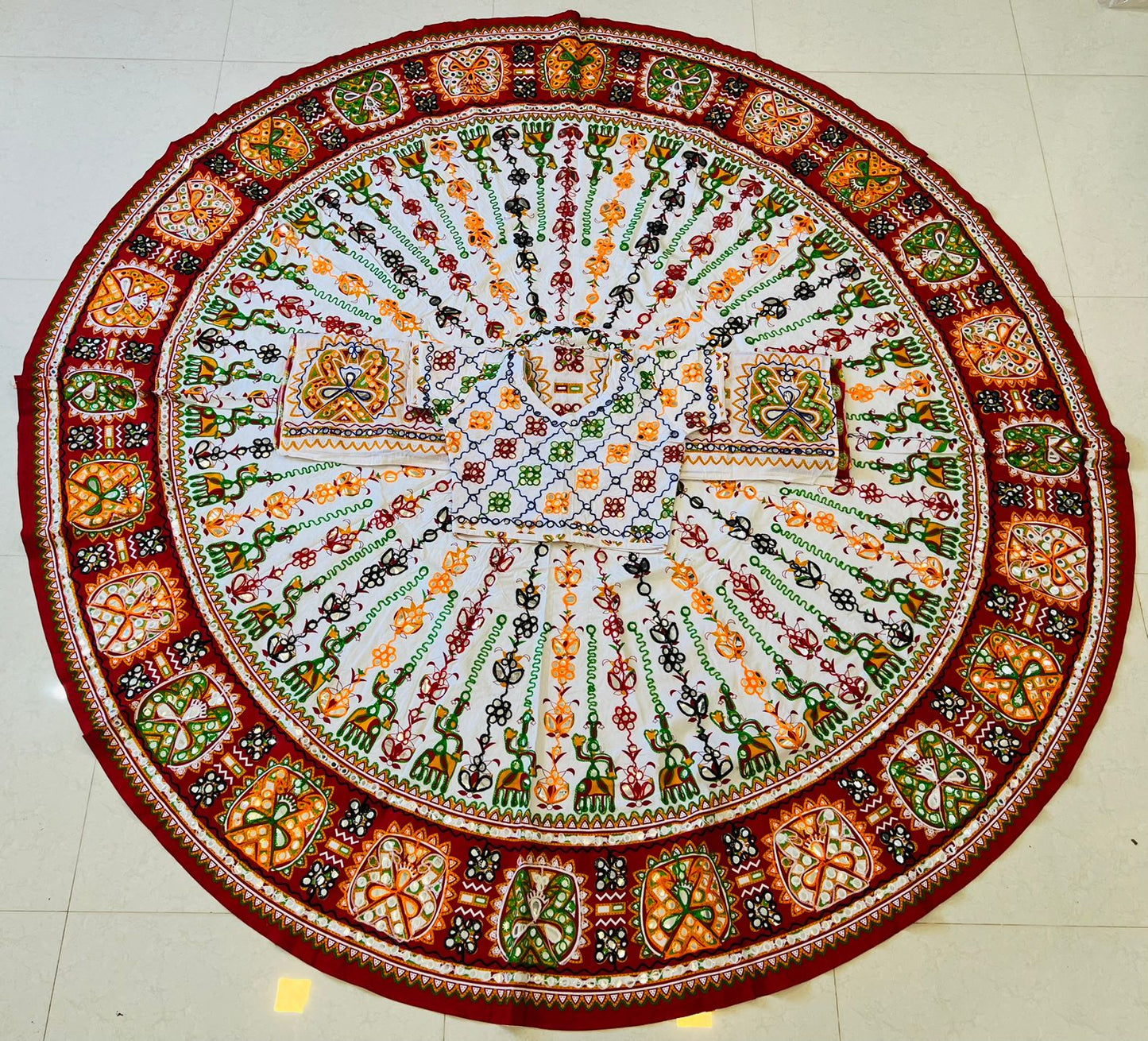 360 Lahenga Cotton Fabric - 0D