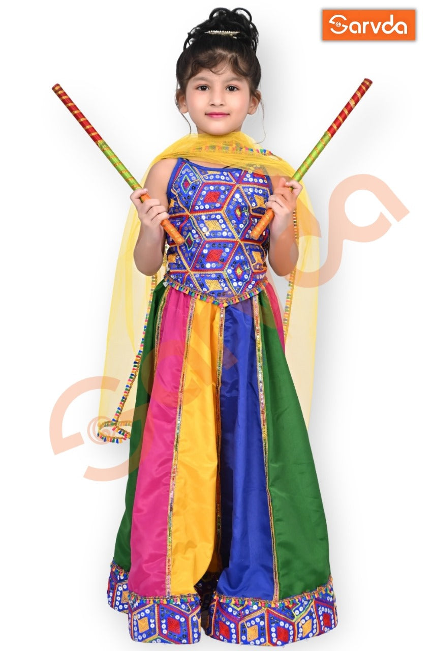 Sarvda Gujrati Garba Lahenga For Kids