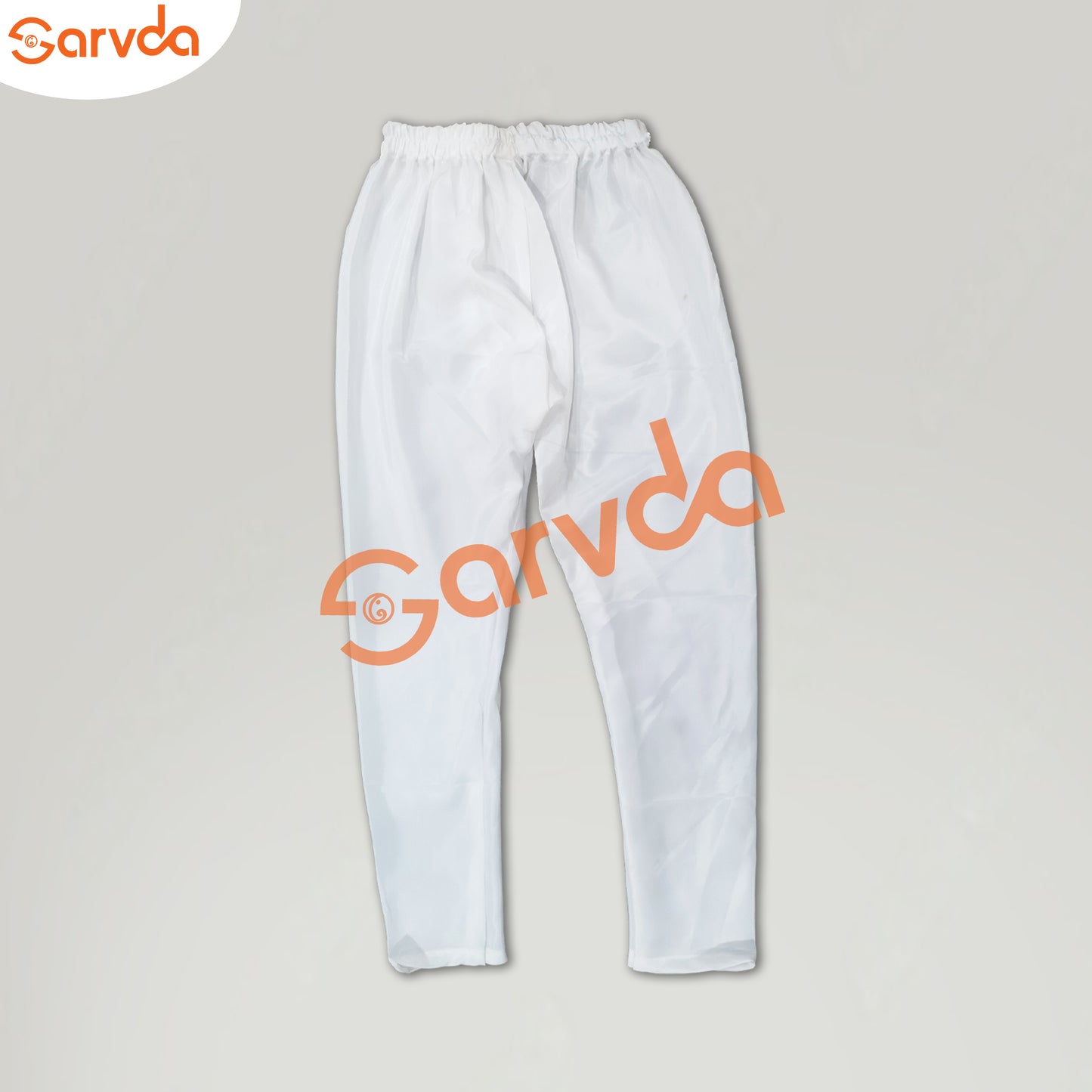 White Anarkali Golden Border with white pajami and Duppatta Set