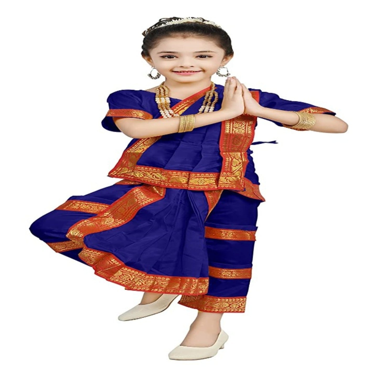 Bharatnatyam Dance Costume- Blue