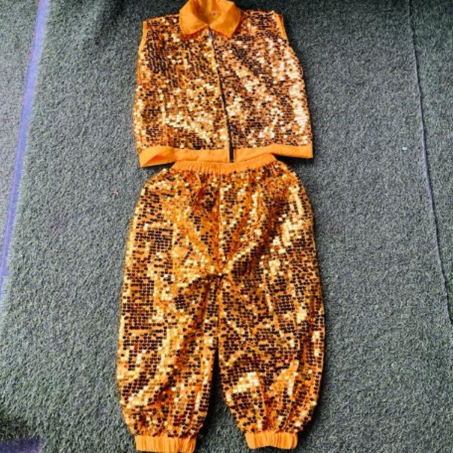 Zippershirt and Heram Set- Yellow