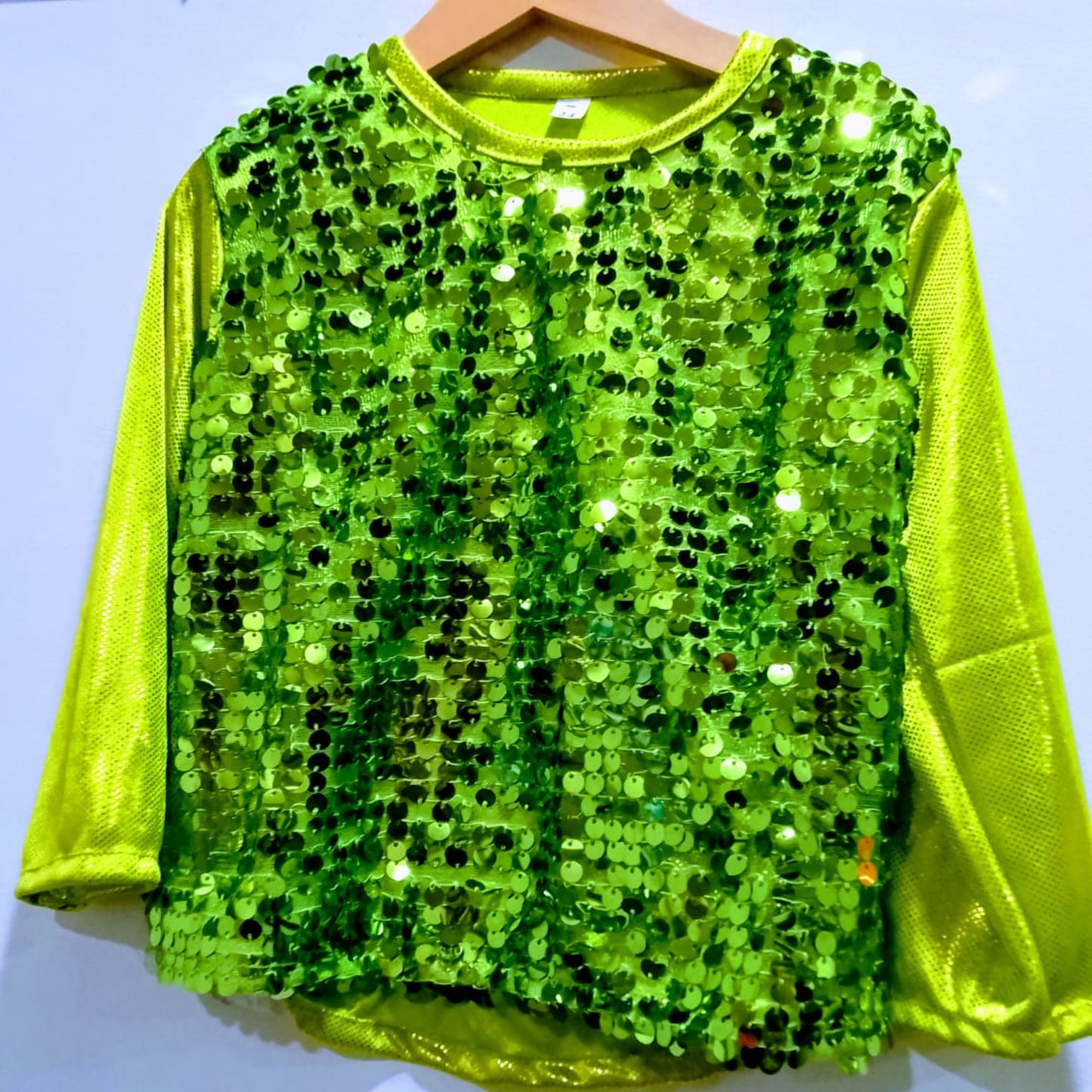 T-shirt Green Sequence Costume