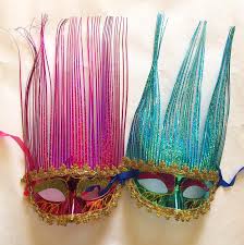 Fancy Party Mask Pack of 4 - Assorted Colour
