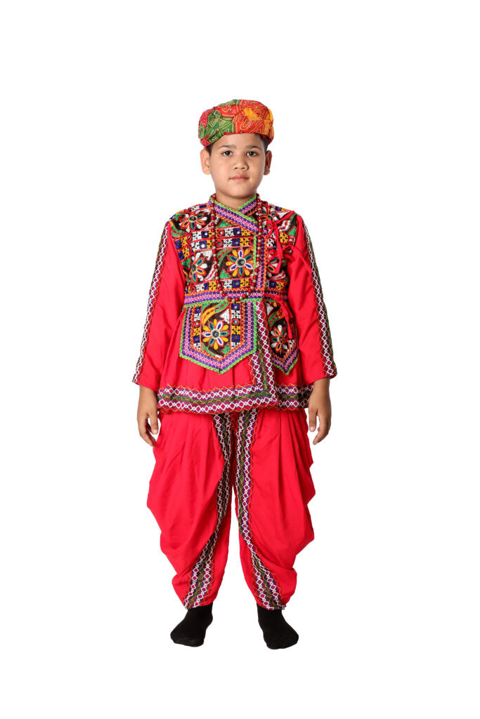 Kediya Boy Costume - Red