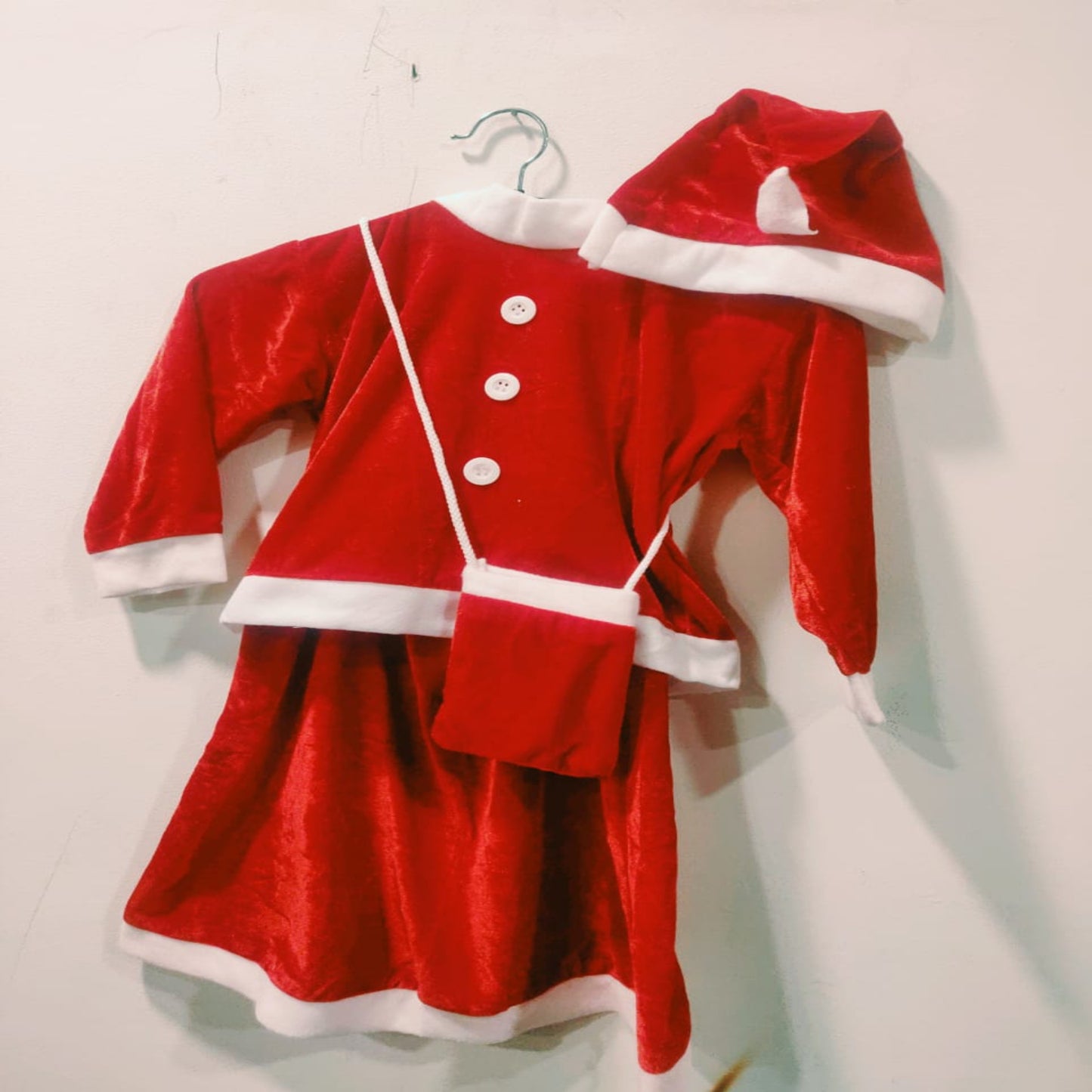 Santa Girl Top Skirt - Velvet