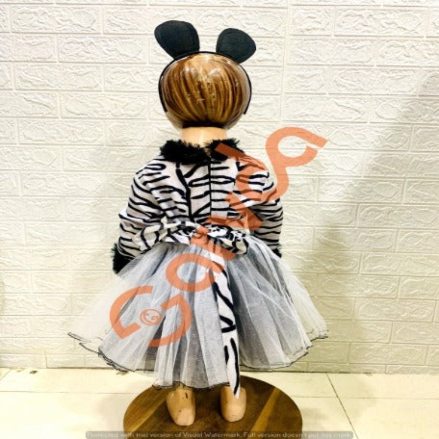 Zebra Animal Girls Costume