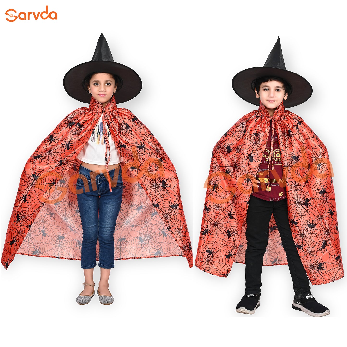 Halloween Orange Cape Without Cap