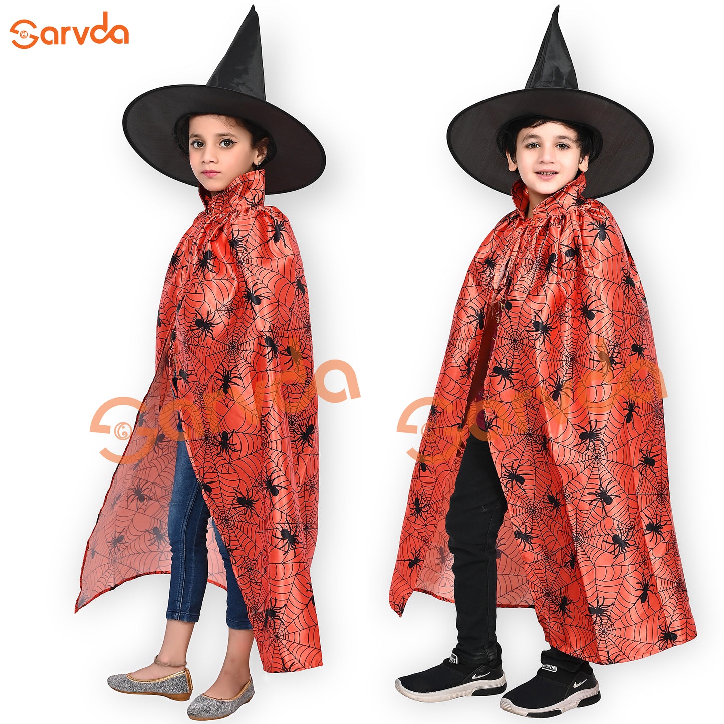 Halloween Orange Cape Without Cap