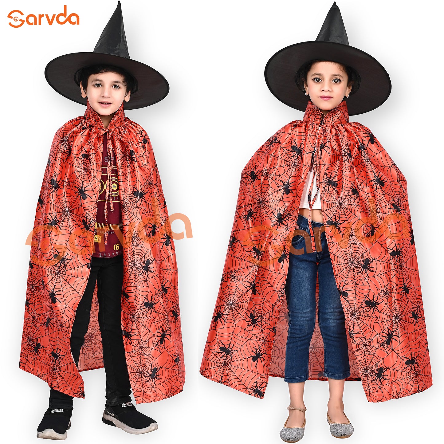 Halloween Orange Cape Without Cap