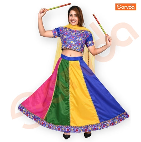 Sarvda Gujrati Garba  Lahenga For Adult