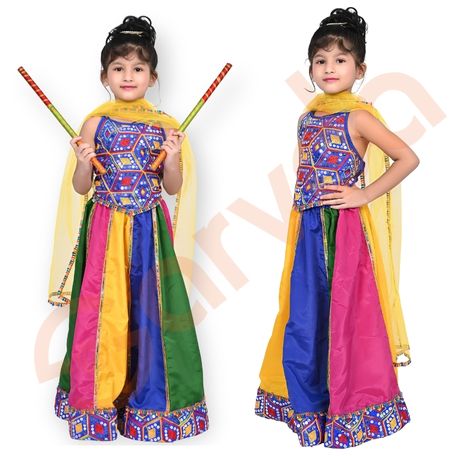 Sarvda Gujrati Garba  Lahenga For Kids