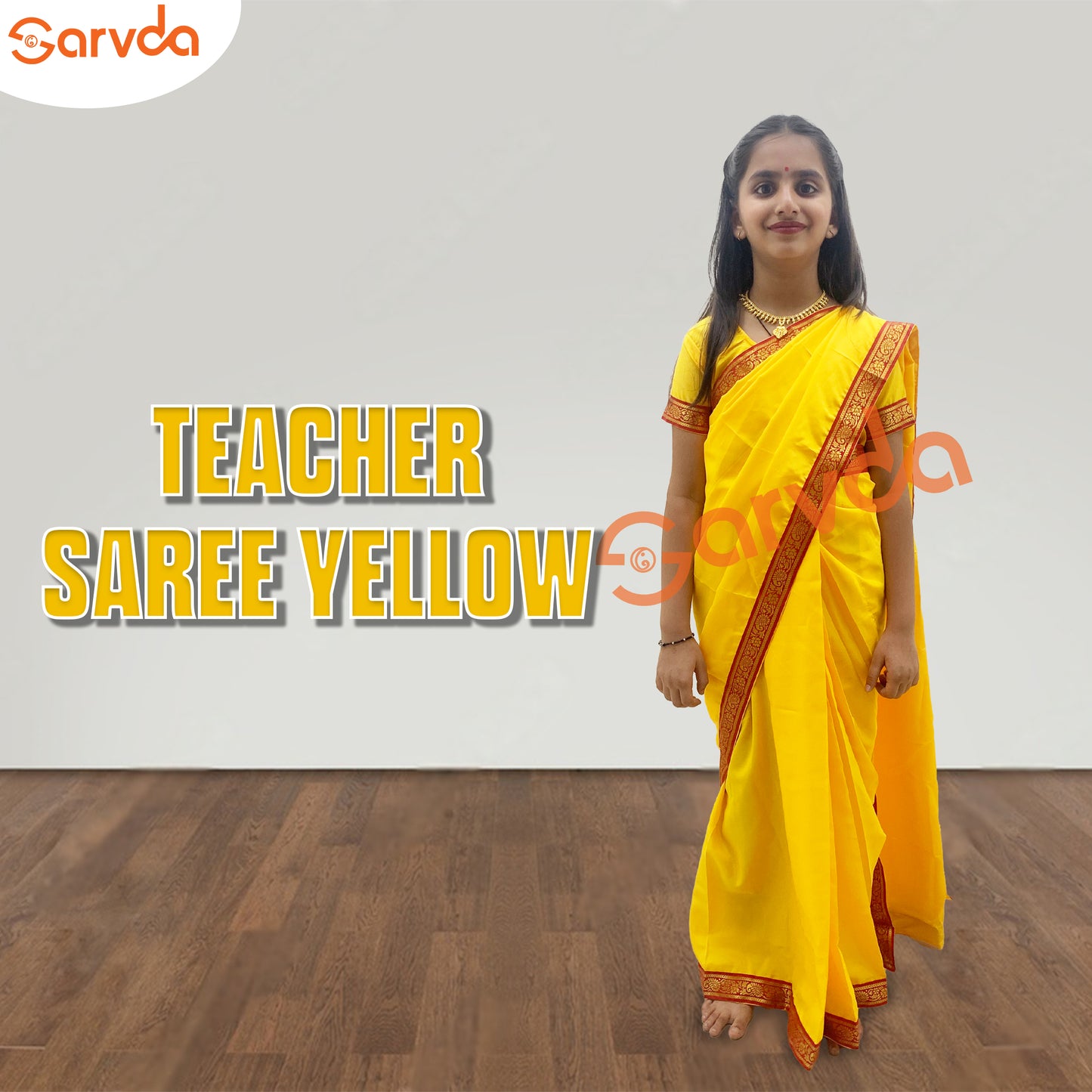 Yellow Teacher Saree