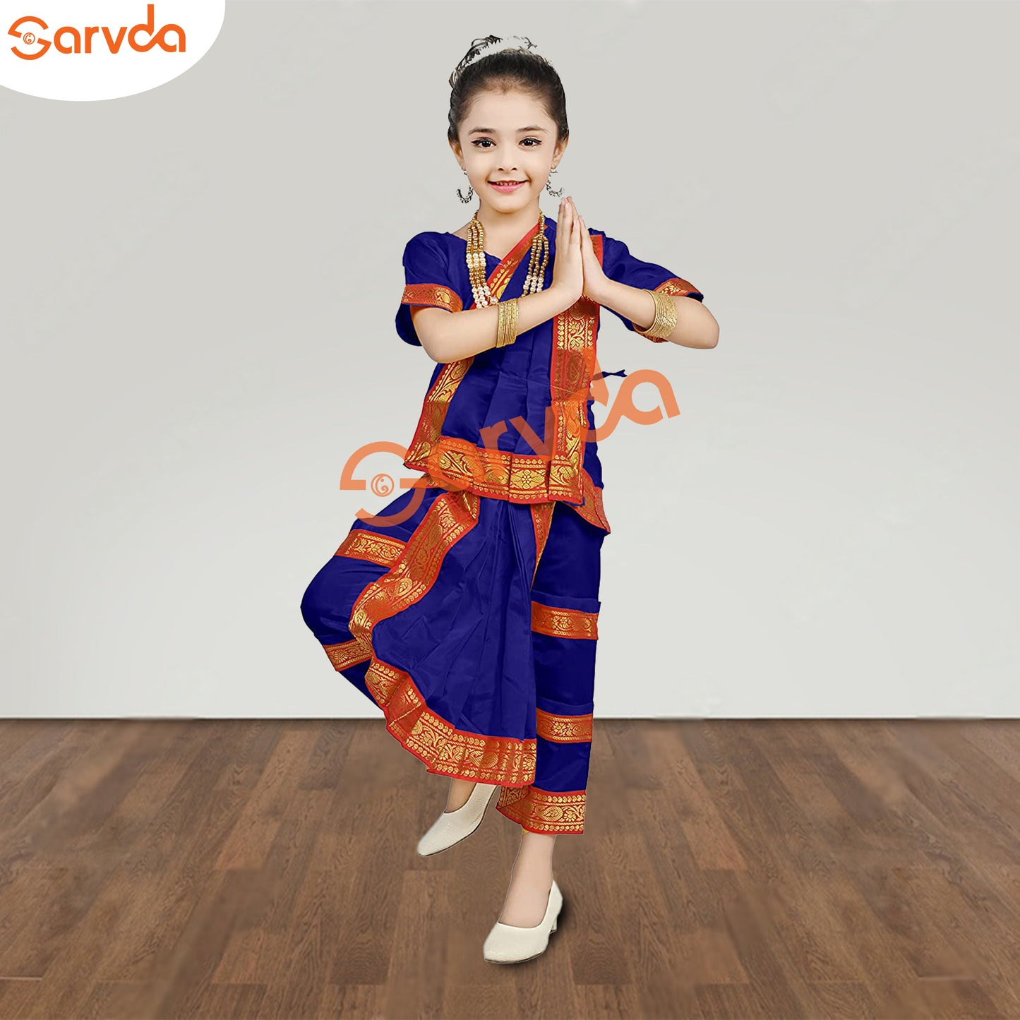 Bharatnatyam Dance Costume- Blue