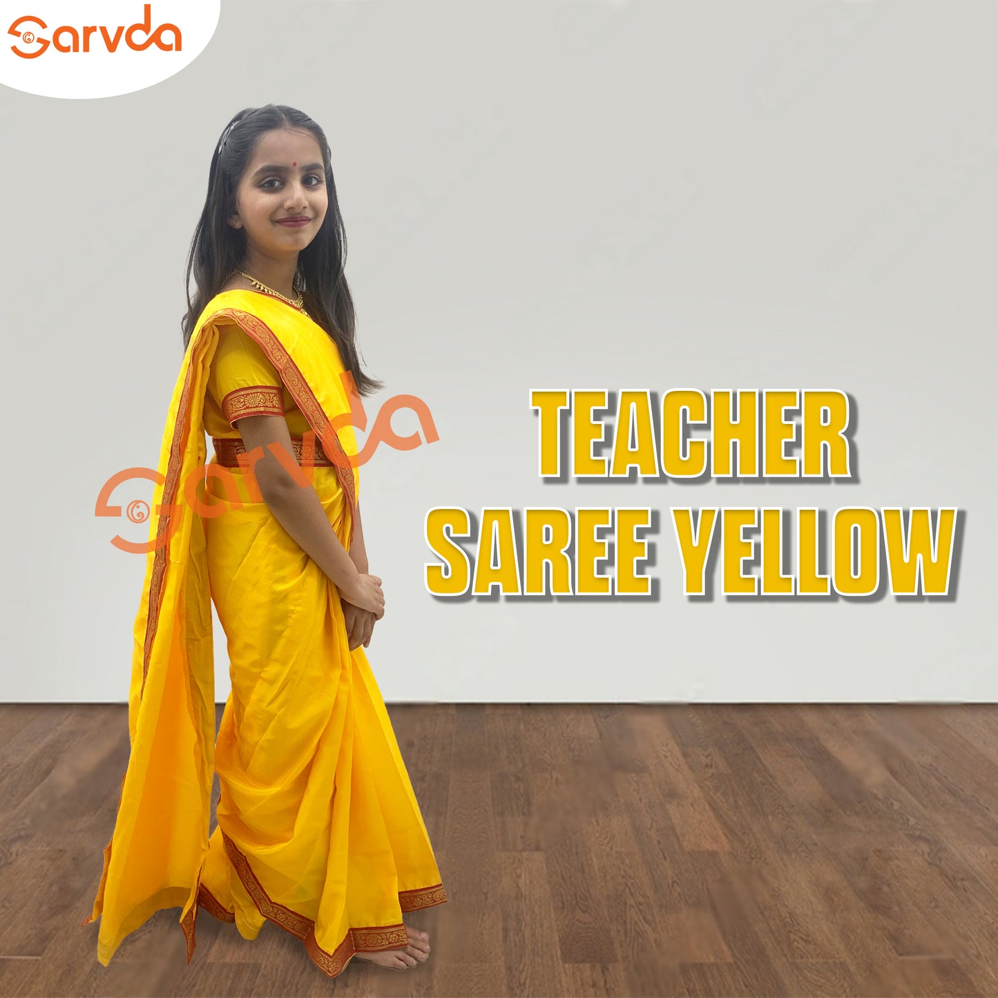 Yellow Teacher Saree