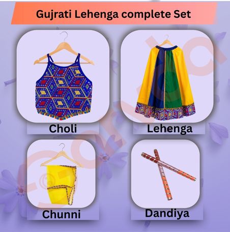 Sarvda Gujrati Garba  Lahenga For Kids