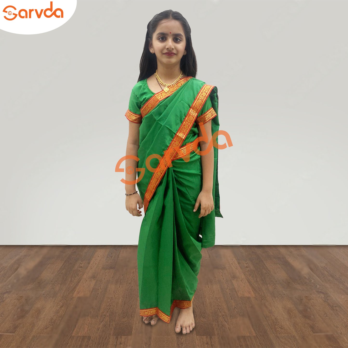 Green Teacher saree