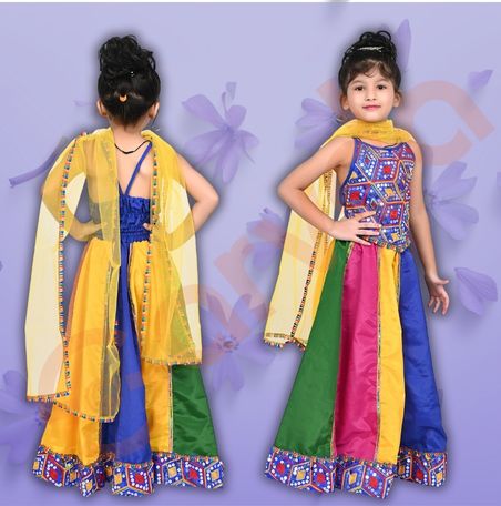 Sarvda Gujrati Garba  Lahenga For Kids
